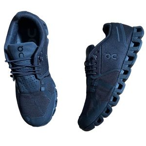 On Running Women's Cloud 5 Athletic Sneakers - All Black, 11US